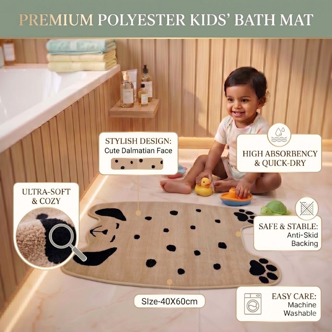 Premium Animal Dog - Shaped Cutouts Anti - Slip Kids Bathmat by Athom Living - Athom Living