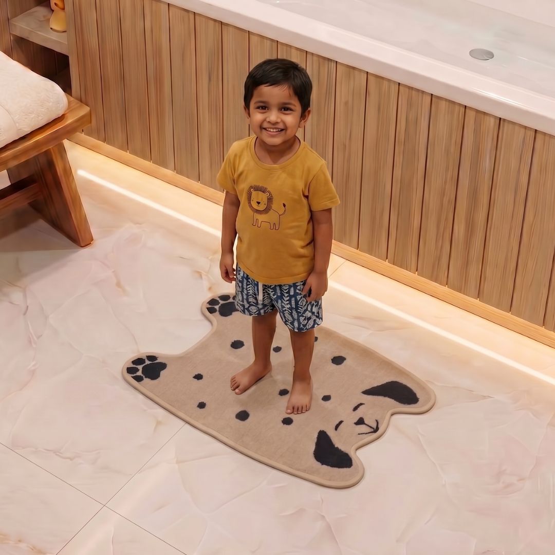 Premium Animal Dog - Shaped Cutouts Anti - Slip Kids Bathmat by Athom Living - Athom Living