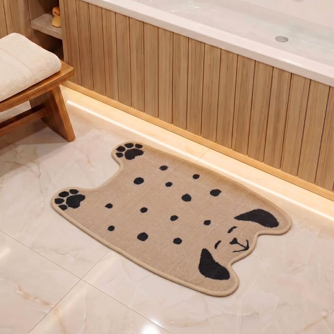 Premium Animal Dog - Shaped Cutouts Anti - Slip Kids Bathmat by Athom Living - Athom Living