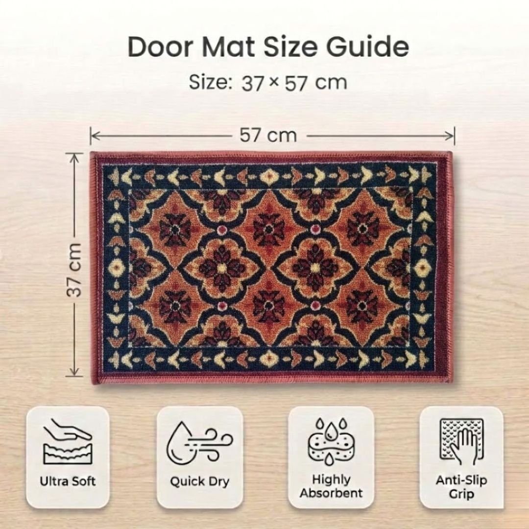 Premium Beige Anti - Skid Door Mat Eazy Home by Athom Living - Athom Living