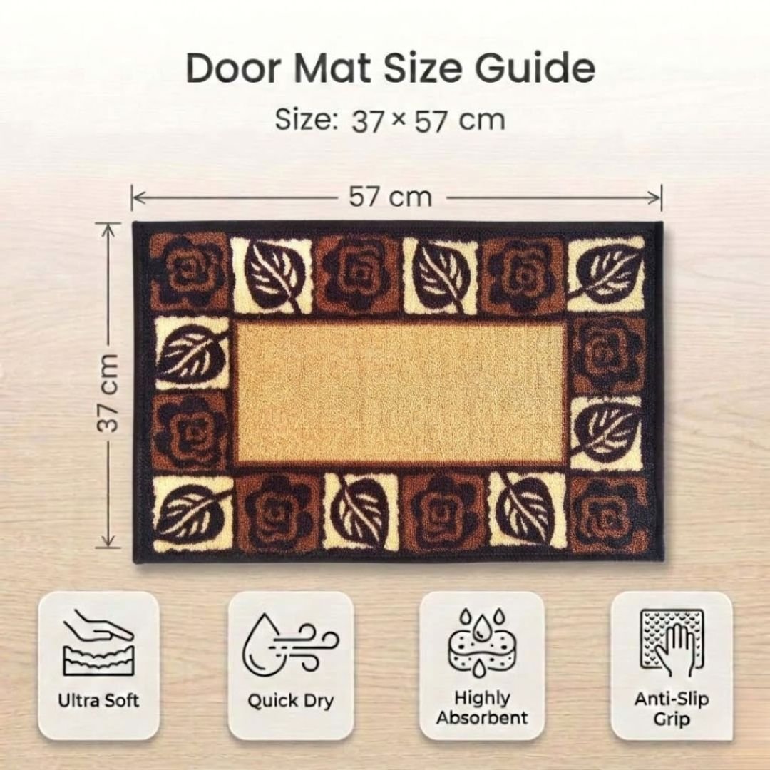 Premium Beige Anti Slip Doormat by Athom Living - Athom Living