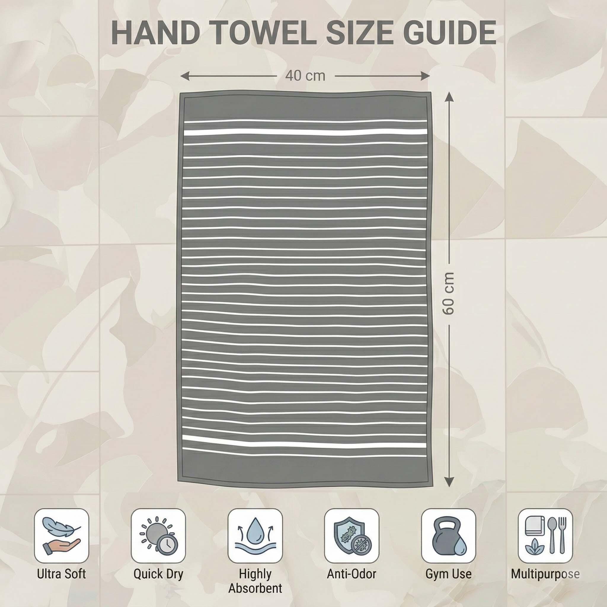 Premium Blue, Sea Green, White Cotton Hand Towels - Cotton Pack of 8 by Athom Living - Athom Living