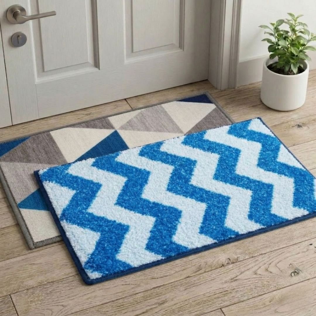 Premium Brown Doormat & Bathmat Combo Pack of 2 by Athom Living - Athom Living