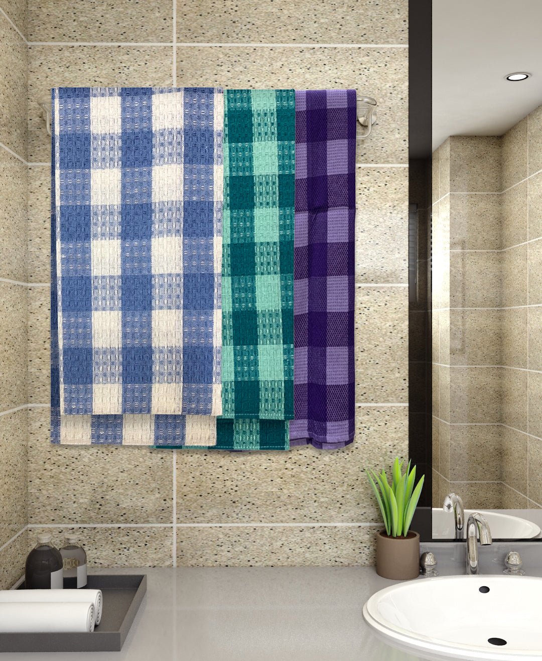 Premium Cotton Bath Towel (Pack of 3) by Athom Living - Athom Living
