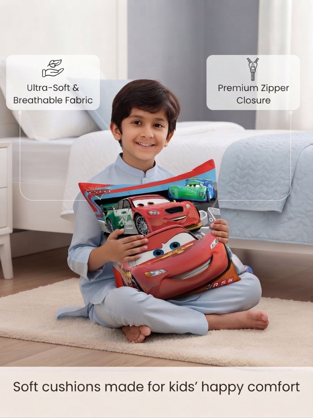 Premium Disney Cars Printed Cushion Cover by Athom Living - Athom Living