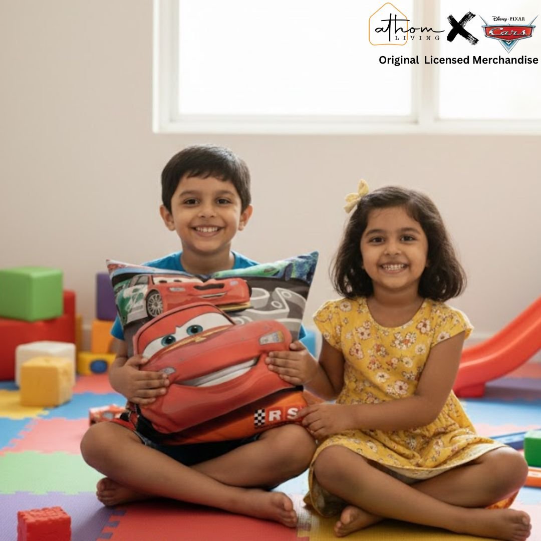 Premium Disney Cars Printed Filled Cushion by Athom Living - Athom Living