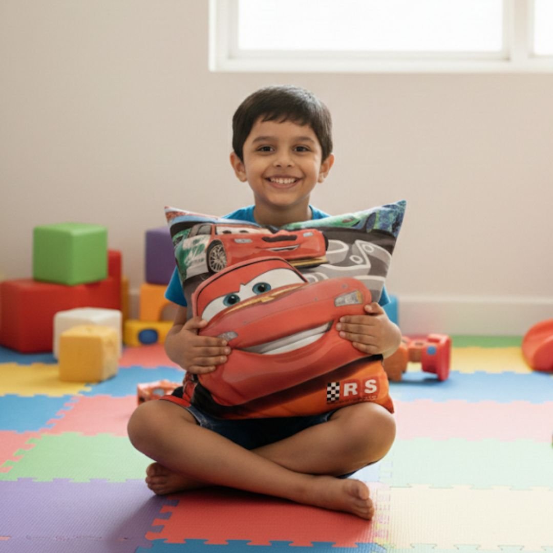 Premium Disney Cars Printed Filled Cushion by Athom Living - Athom Living