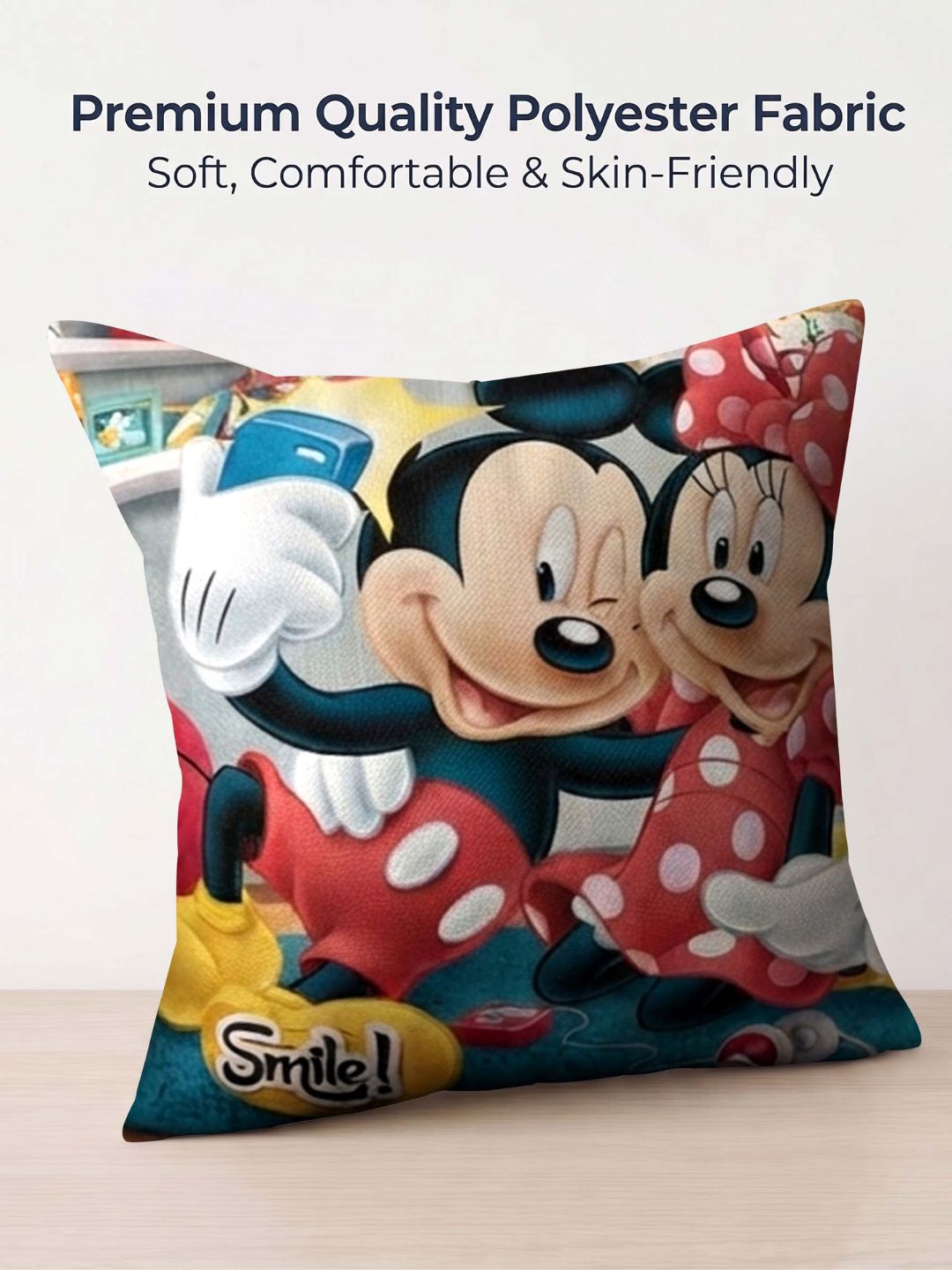 Premium Disney Mickey Mouse Printed Filled Cushion by Athom Living - Athom Living