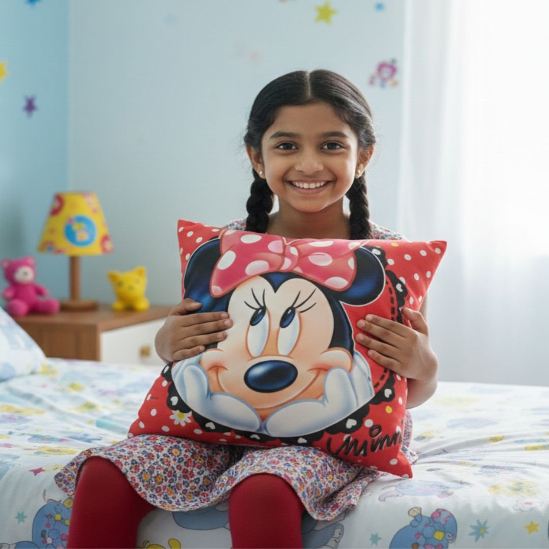 Premium Disney Minnie Mouse Printed Cushion Cover by Athom Living - Athom Living