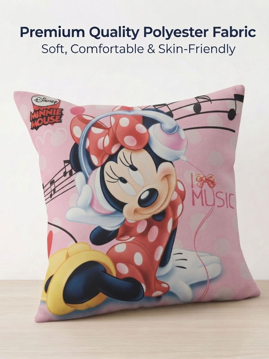 Premium Disney Minnie Mouse Printed Set of 2 Cushion Covers by Athom Living - Athom Living