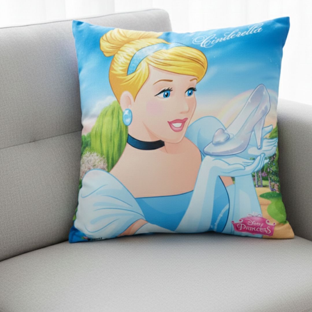 Premium Disney Princess Printed Cushion Cover by Athom Living - Athom Living