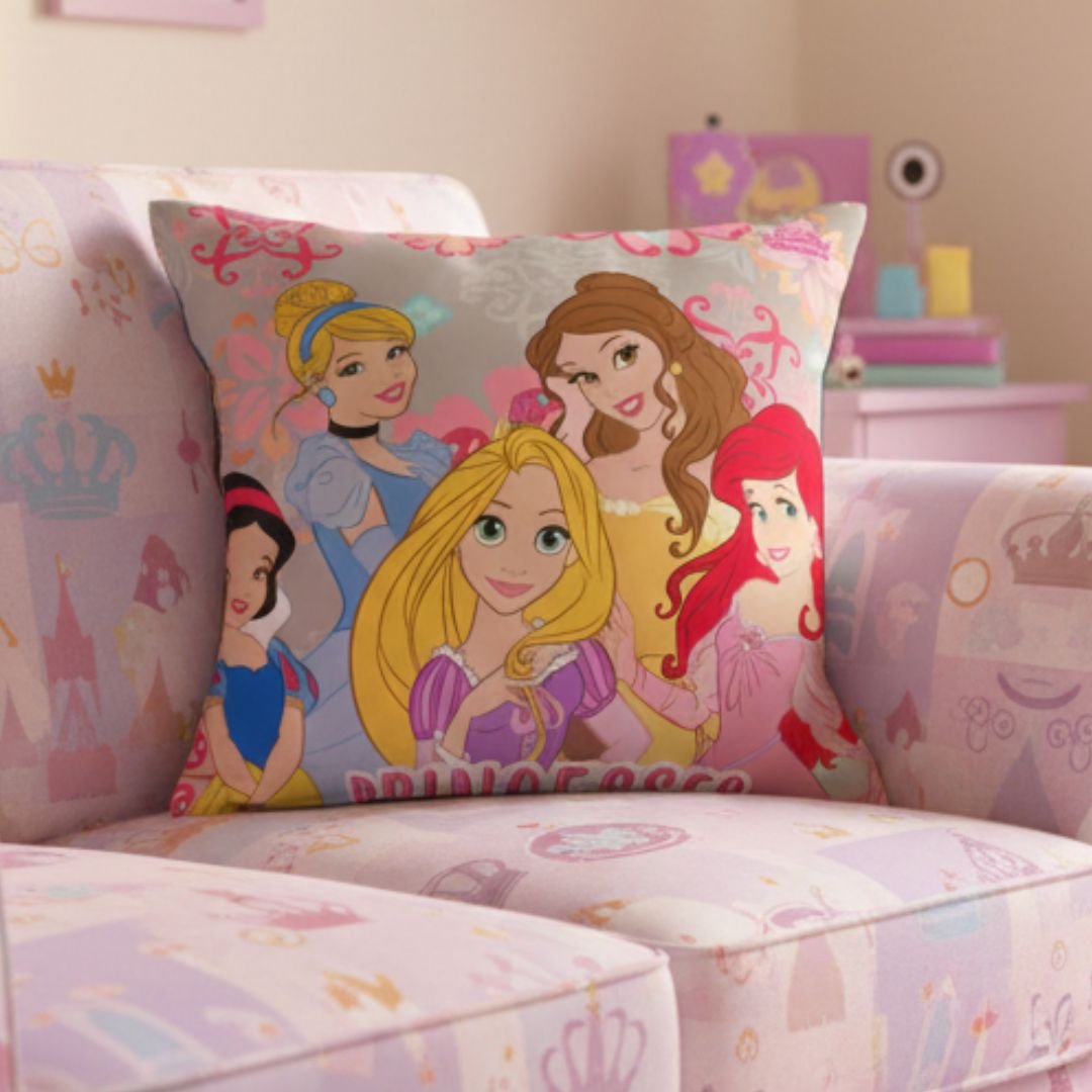Premium Disney Princess Printed Cushion Cover by Athom Living - Athom Living