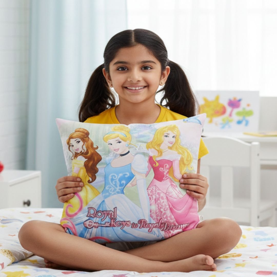 Premium Disney Princess Printed Cushion Cover by Athom Living - Athom Living