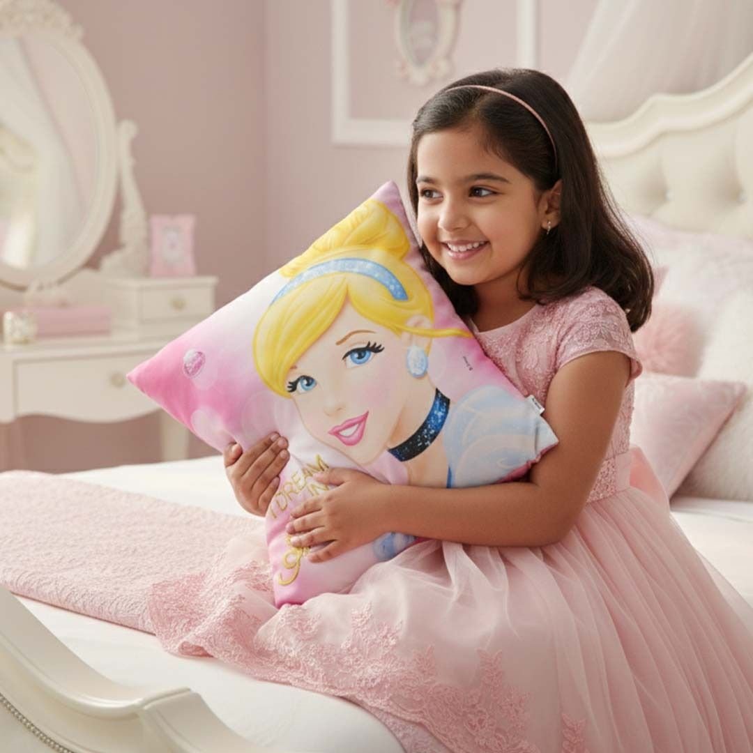 Premium Disney Princess Printed Cushion Cover by Athom Living - Athom Living