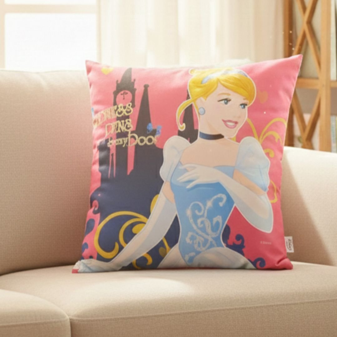 Premium Disney Princess Printed Cushion Cover by Athom Living - Athom Living