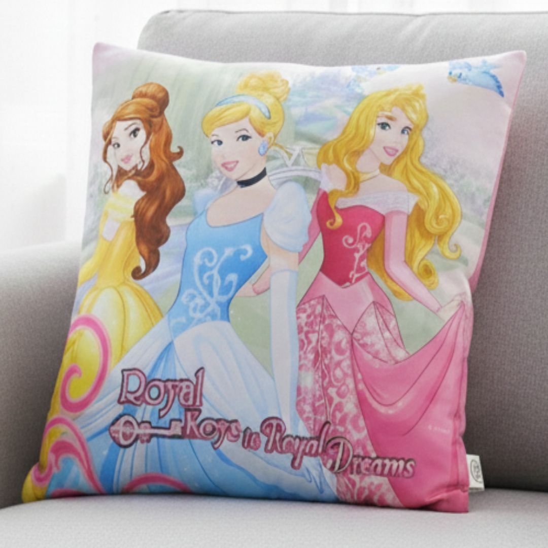Premium Disney Princess Printed Cushion Cover by Athom Living - Athom Living