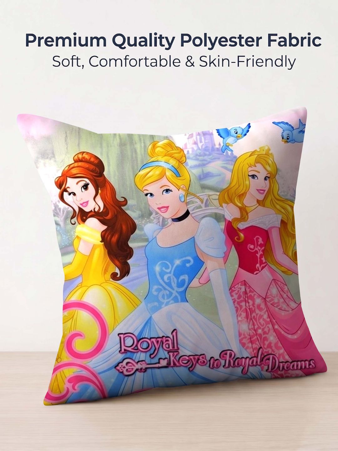 Premium Disney Princess Printed Filled Cushion by Athom Living - Athom Living