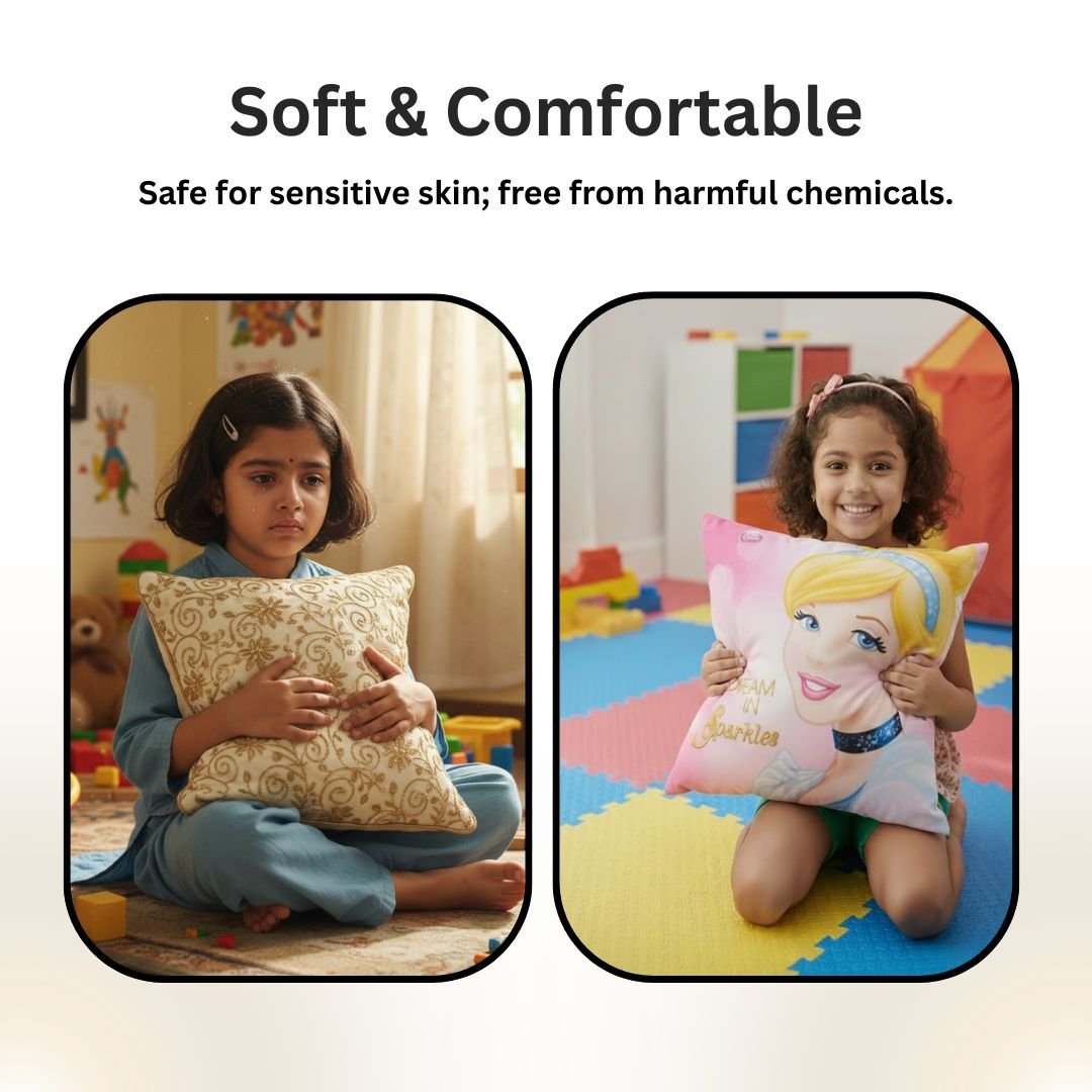 Premium Disney Princess Printed Set of 2 Cushion Covers by Athom Living - Athom Living