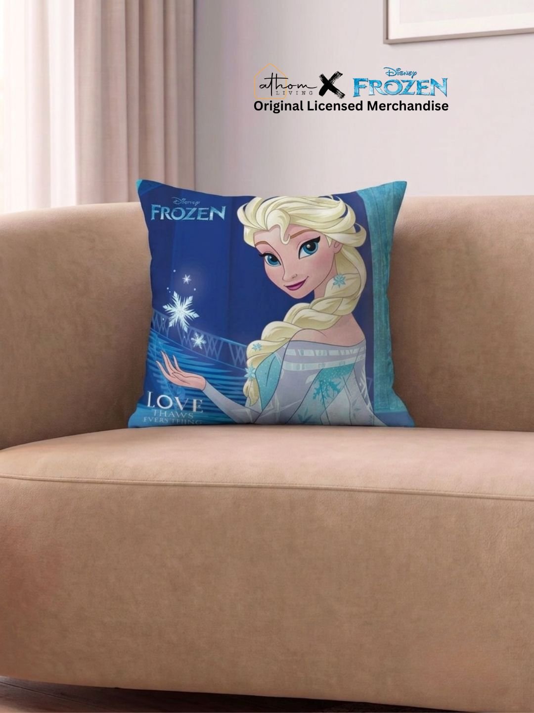 Premium Frozen Printed Filled Cushion by Athom Living - Athom Living