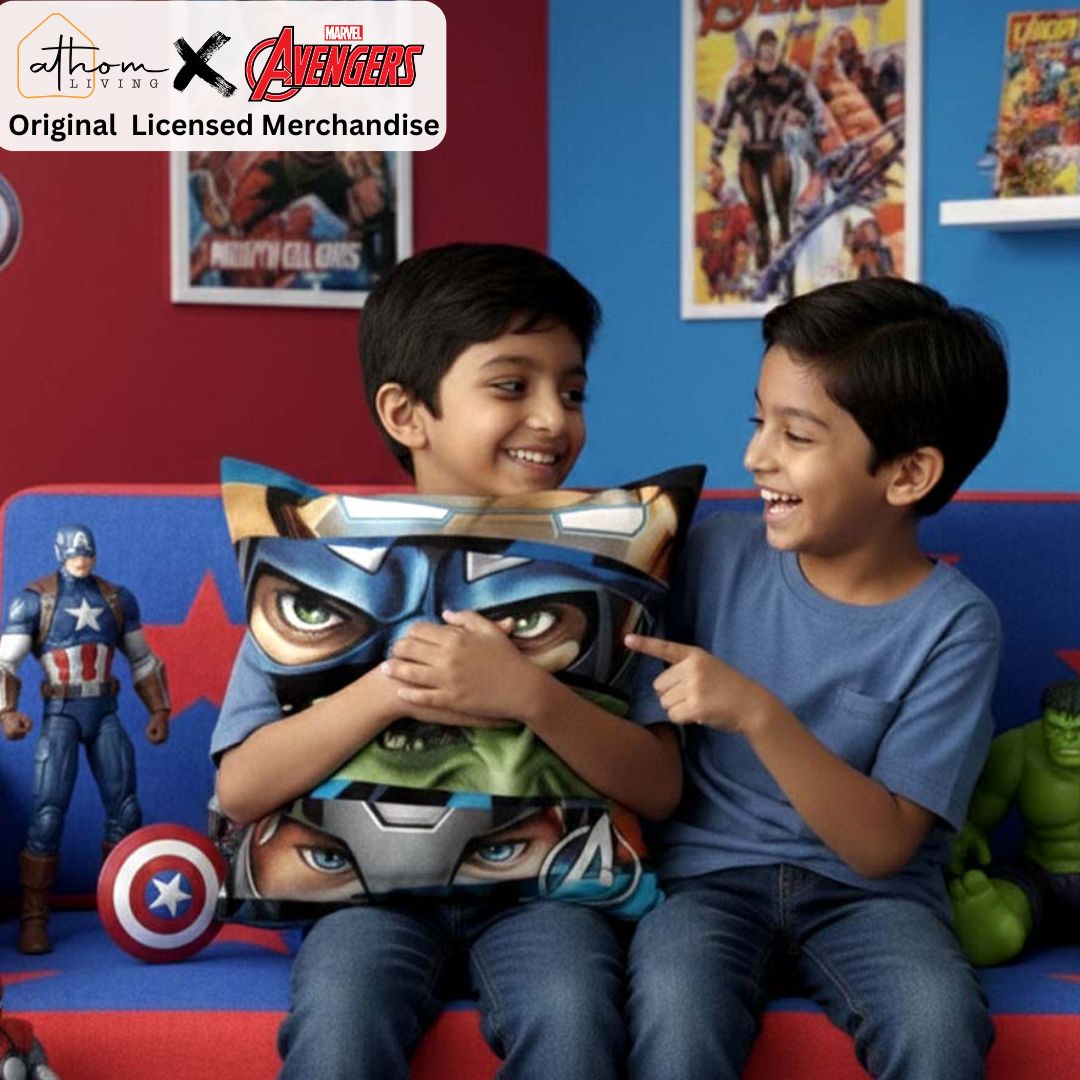 Premium Marvel Avengers Printed Cushion Cover by Athom Living - Athom Living