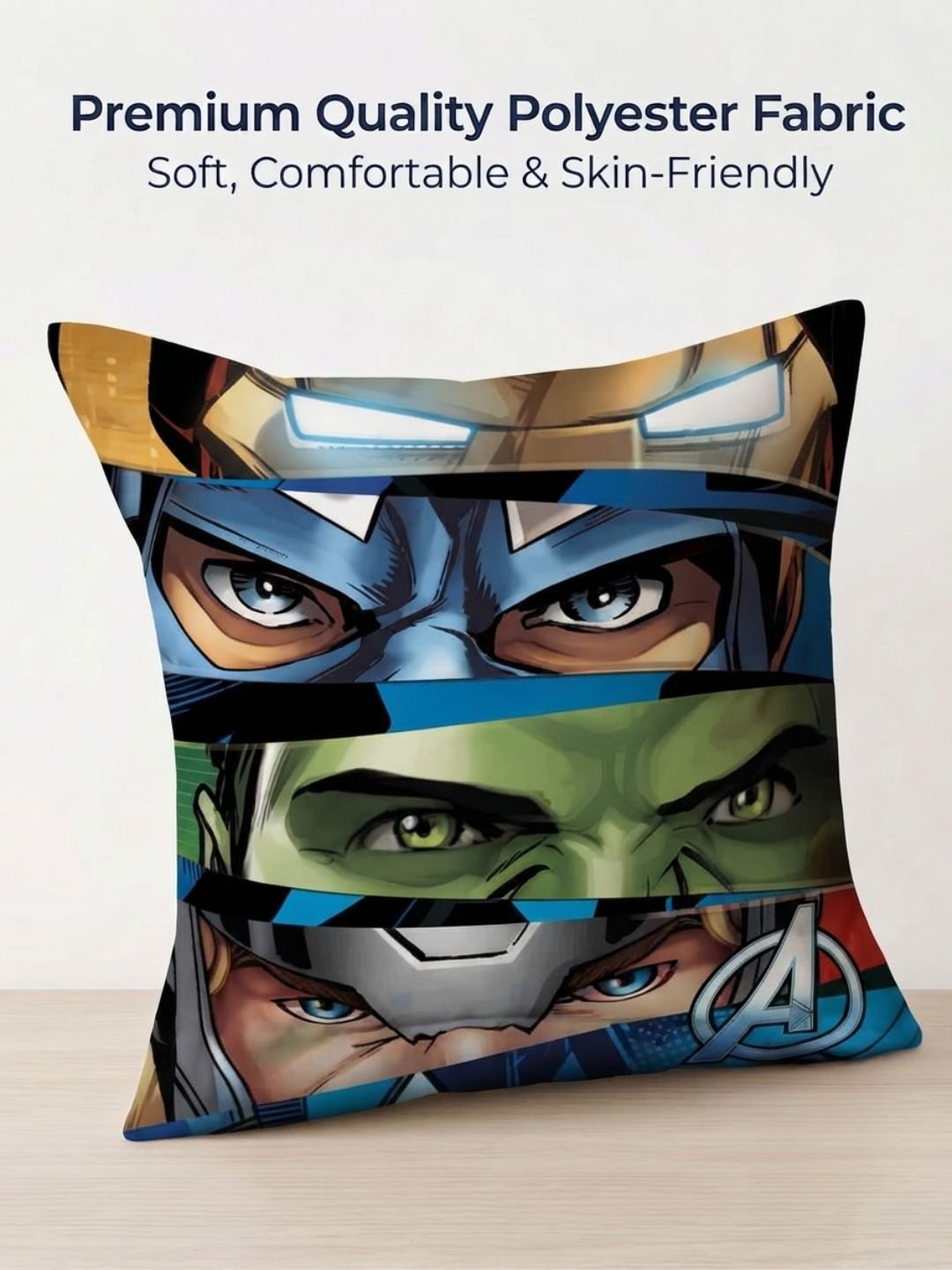 Premium Marvel Avengers Printed Set of 2 Filled Cushion by Athom Living - Athom Living