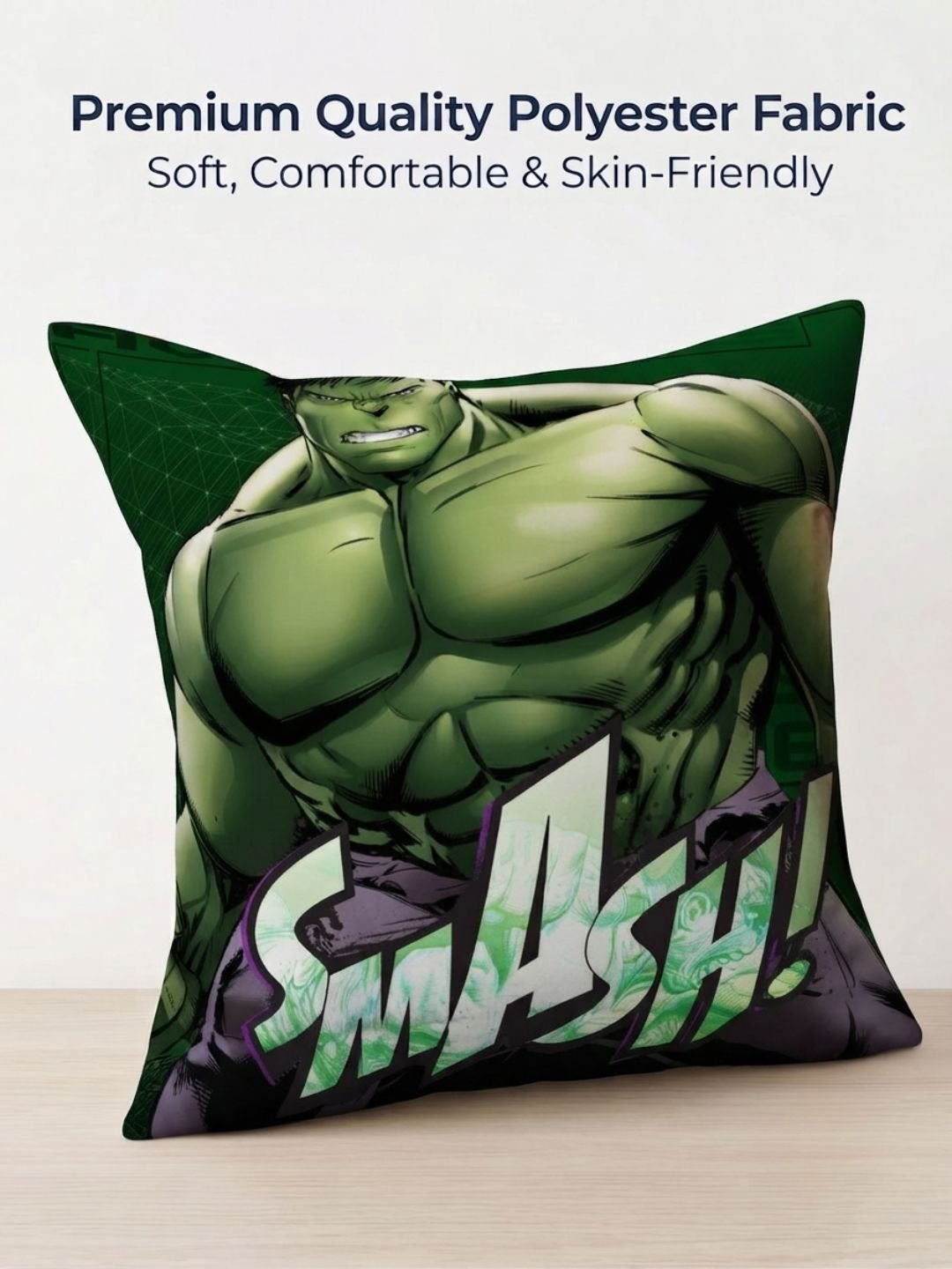 Premium Marvel Hulk Printed Filled Cushion by Athom Living - Athom Living
