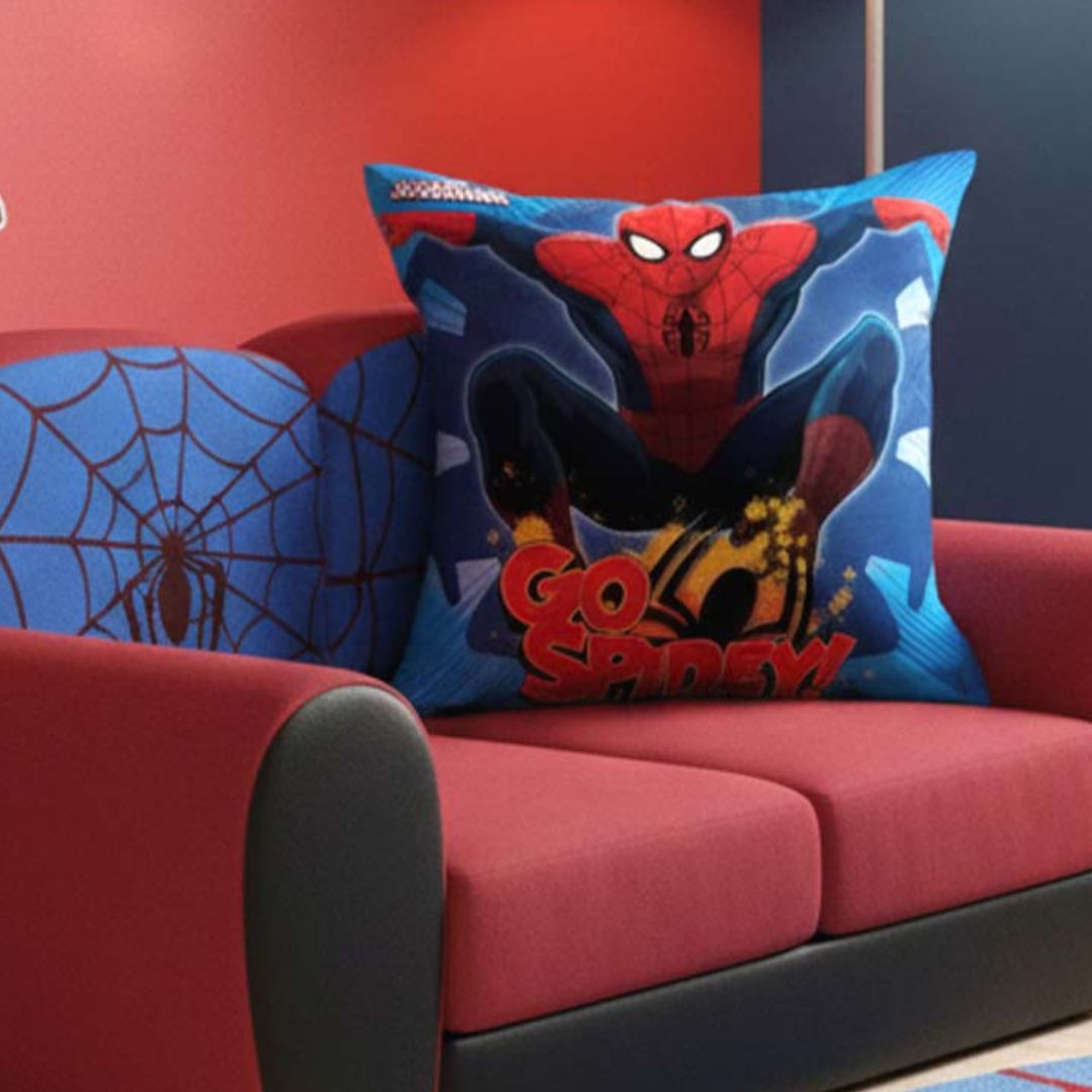 Premium Marvel Spiderman Printed Cushion Cover by Athom Living - Athom Living