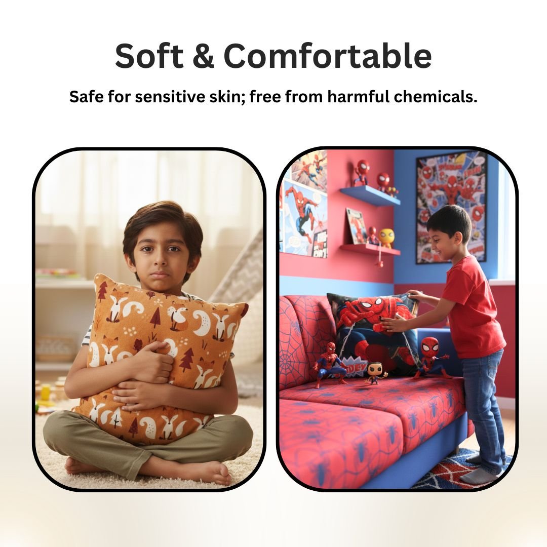 Premium Marvel Spiderman Printed Filled Cushion by Athom Living - Athom Living