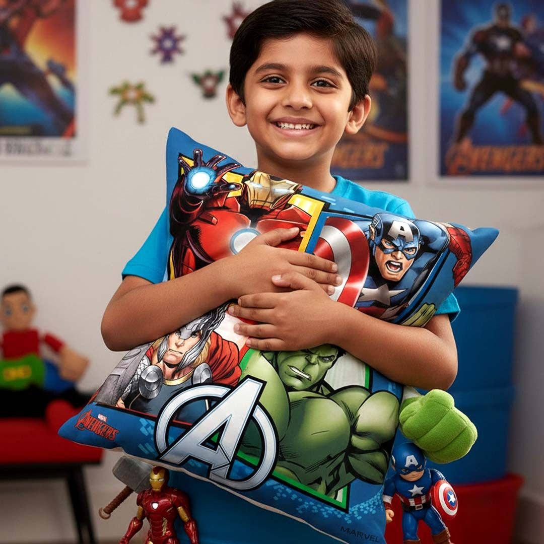 Premium Marvel Spiderman Printed Filled Cushion by Athom Living - Athom Living