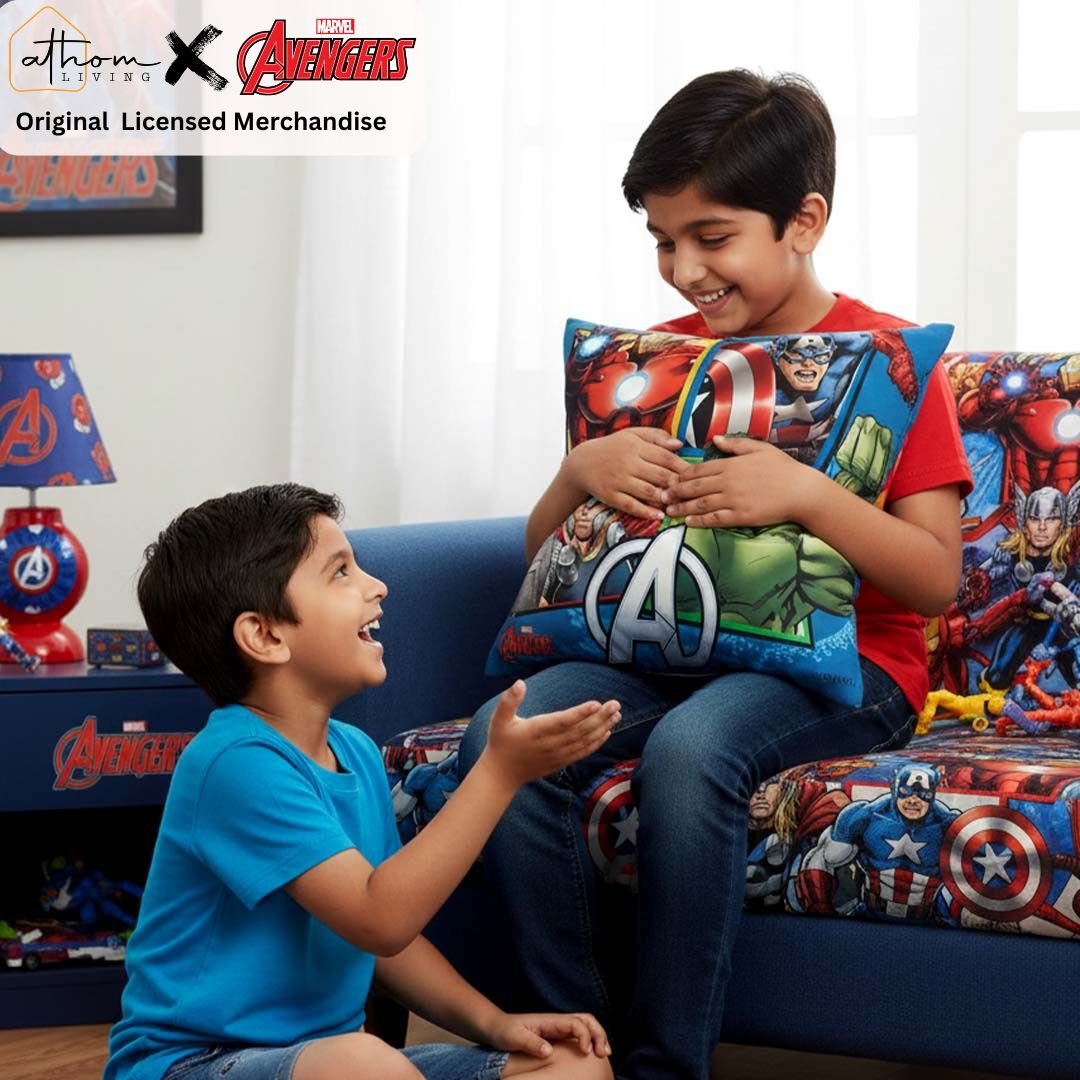 Premium Marvel Spiderman Printed Filled Cushion by Athom Living - Athom Living