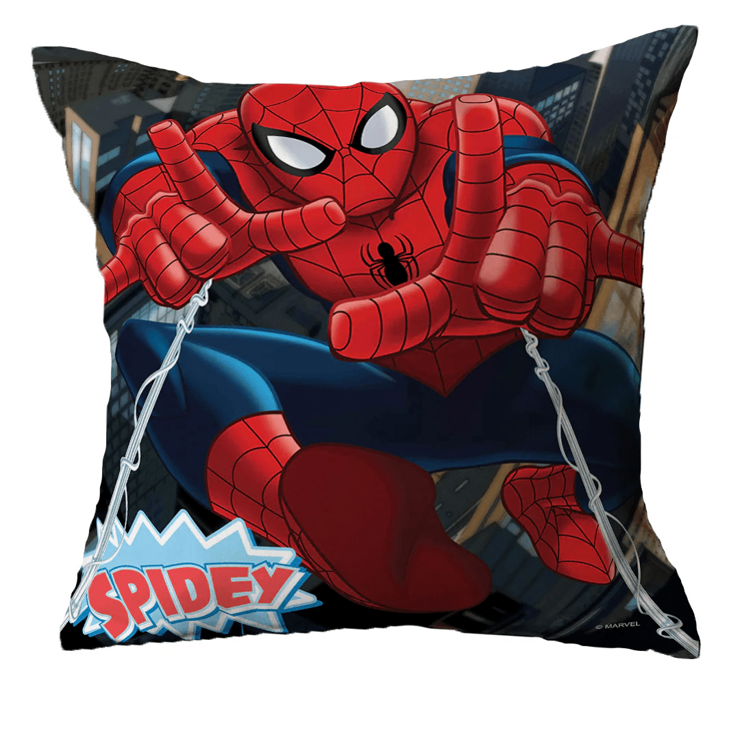 Premium Marvel Spiderman Printed Set of 2 Filled Cushion by Athom Living - Athom Living