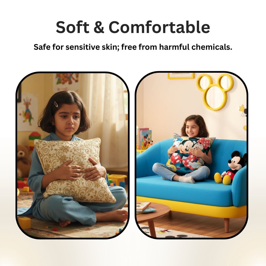 Premium Mickey & Minnie Printed Cushion Cover by Athom Living - Athom Living