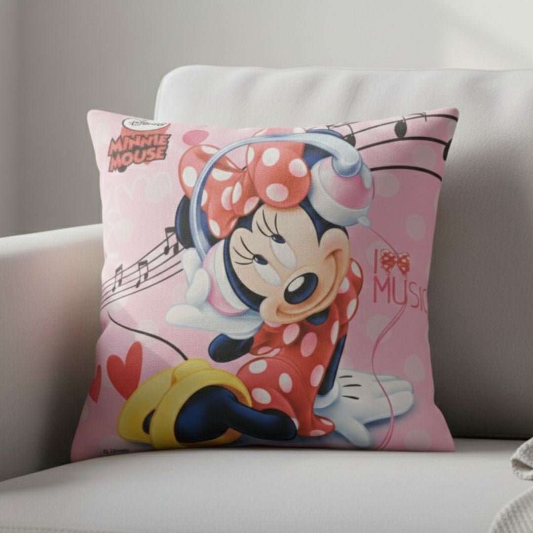Premium Minnie Mouse Printed Cushion Cover by Athom Living - Athom Living