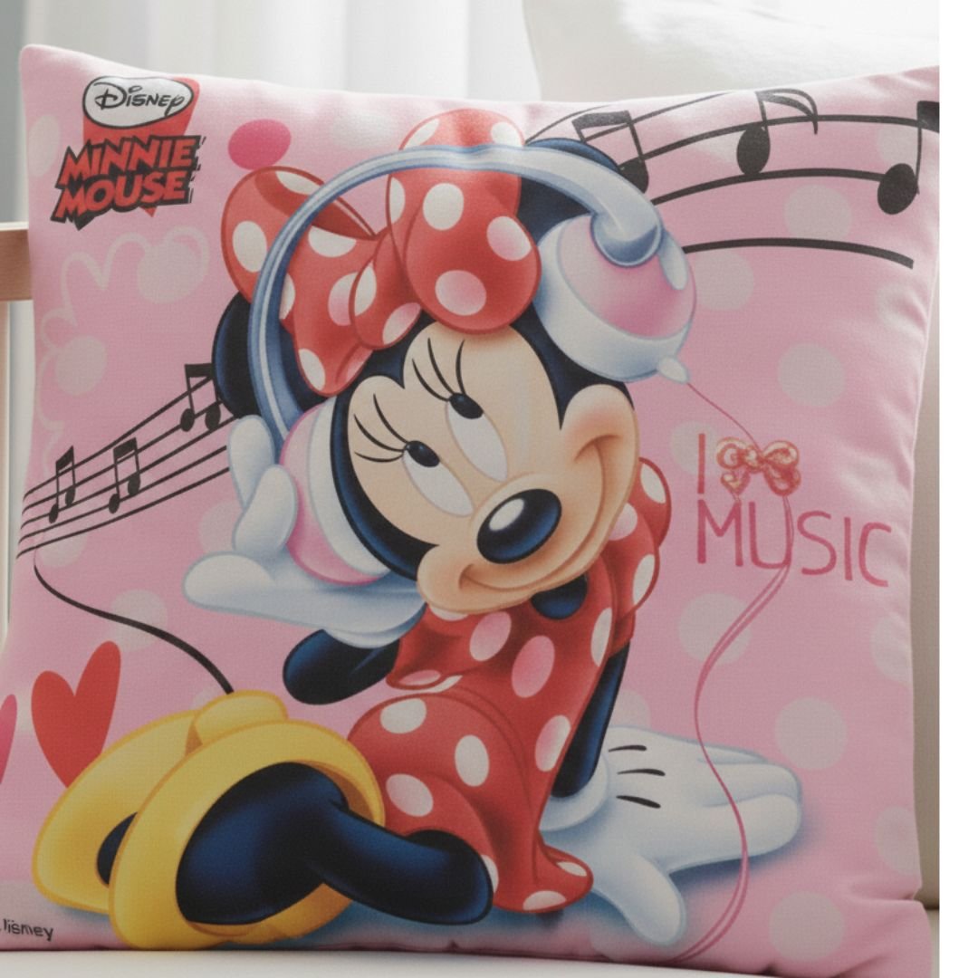 Premium Minnie Mouse Printed Cushion Cover by Athom Living - Athom Living
