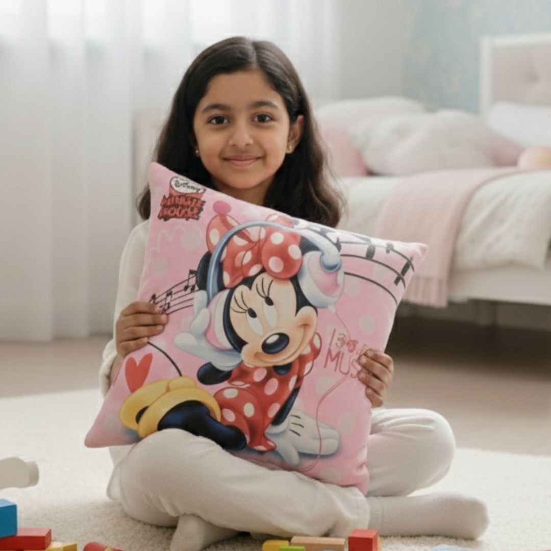 Premium Minnie Mouse Printed Cushion Cover by Athom Living - Athom Living