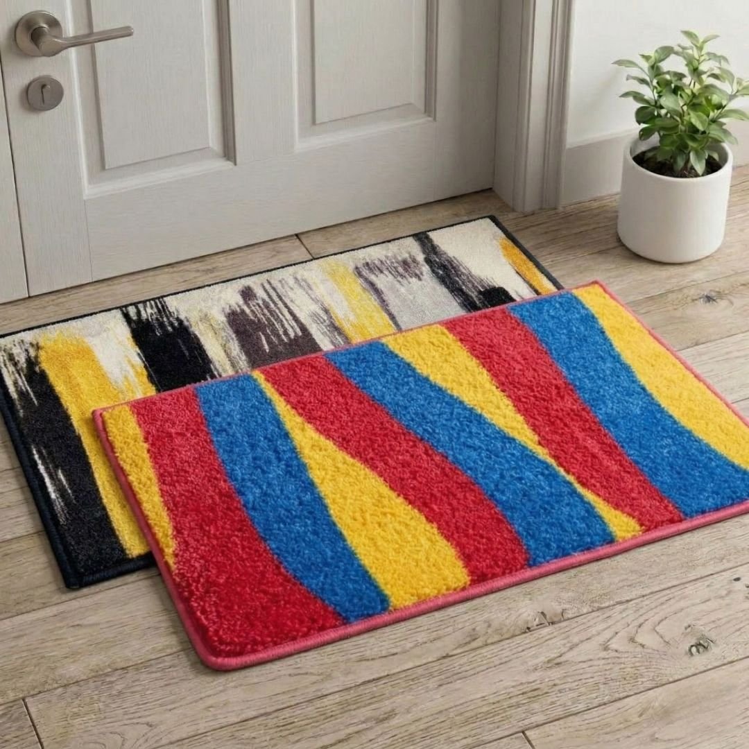 Premium Multicolor Doormat and Combo Pack of 2 by Athom Living - Athom Living