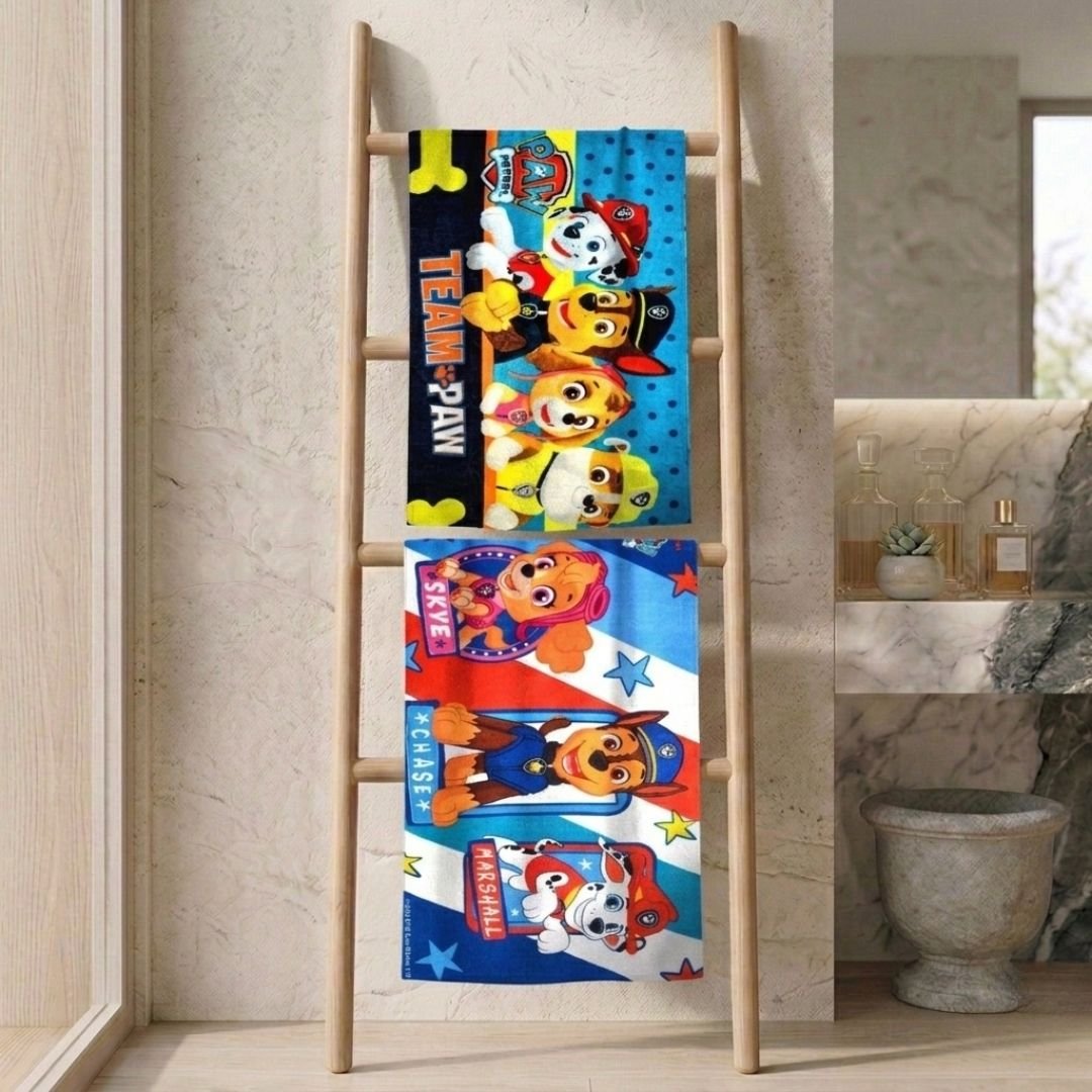Premium Paw Patrol Team Kids Bath Towel Pack of 2 by Athom Living - Athom Living