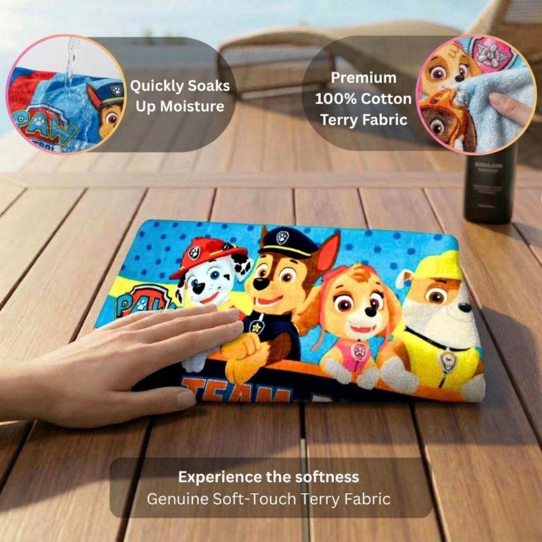 Premium Paw Patrol Team Kids Bath Towel Pack of 2 by Athom Living - Athom Living