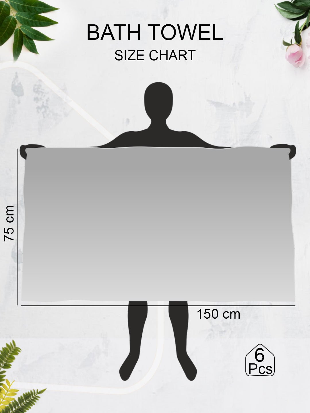 Premium Pink Checkered Cotton Bath Towel (Pack of 6) by Athom Living - Athom Living