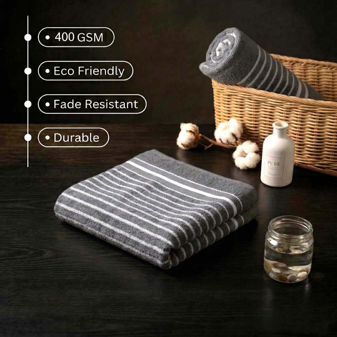 Premium Sea Green & Grey Cotton Hand Towels - Cotton Pack of 8 by Athom Living - Athom Living