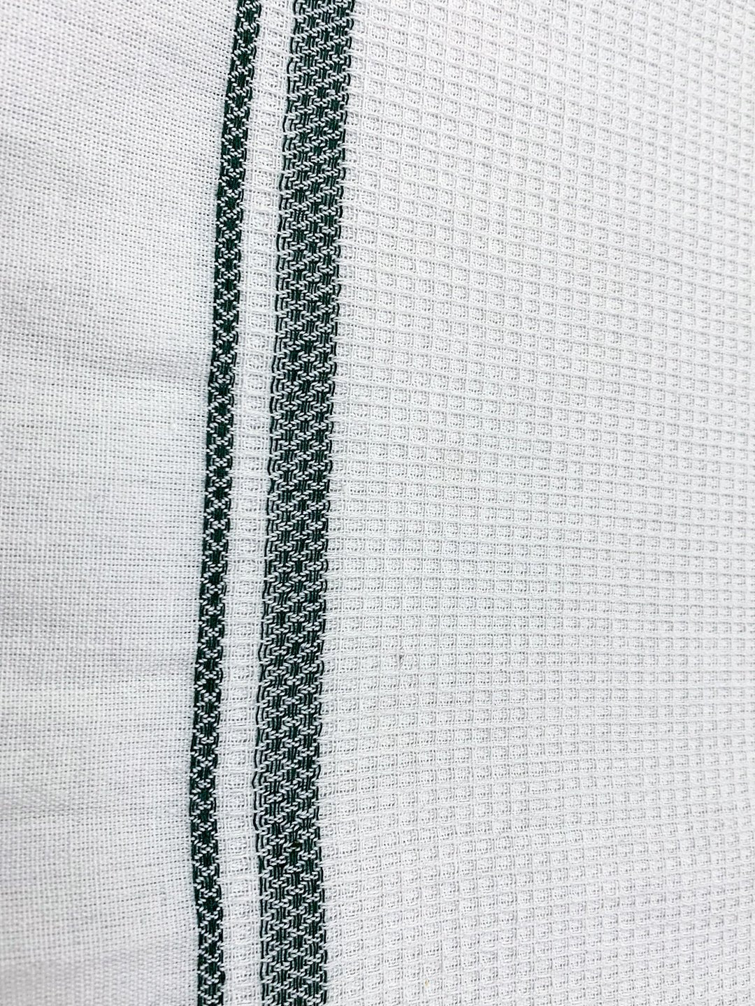 Premium Waffle Pearl White Cotton Bath Towel (Pack of 6) by Athom Living - Athom Living