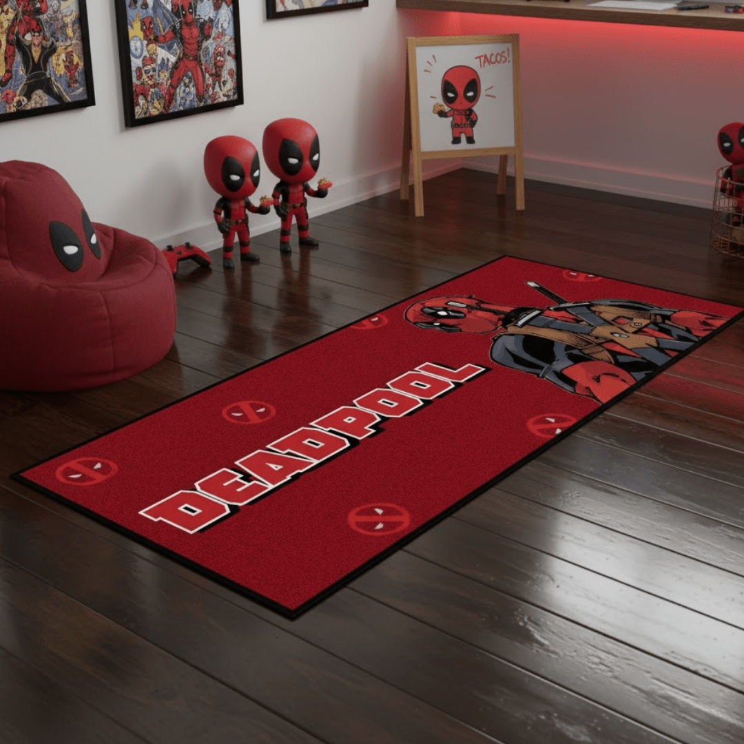 Red DeadPool Themed Runner Carpet(60x140 cm) by Athom Living - Athom Living