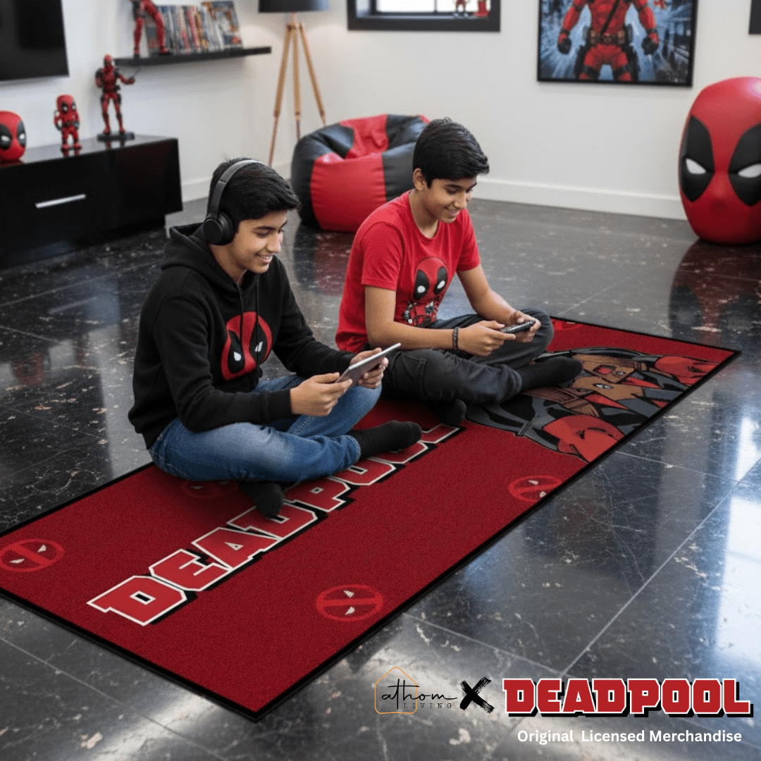 Red DeadPool Themed Runner Carpet(60x140 cm) by Athom Living - Athom Living