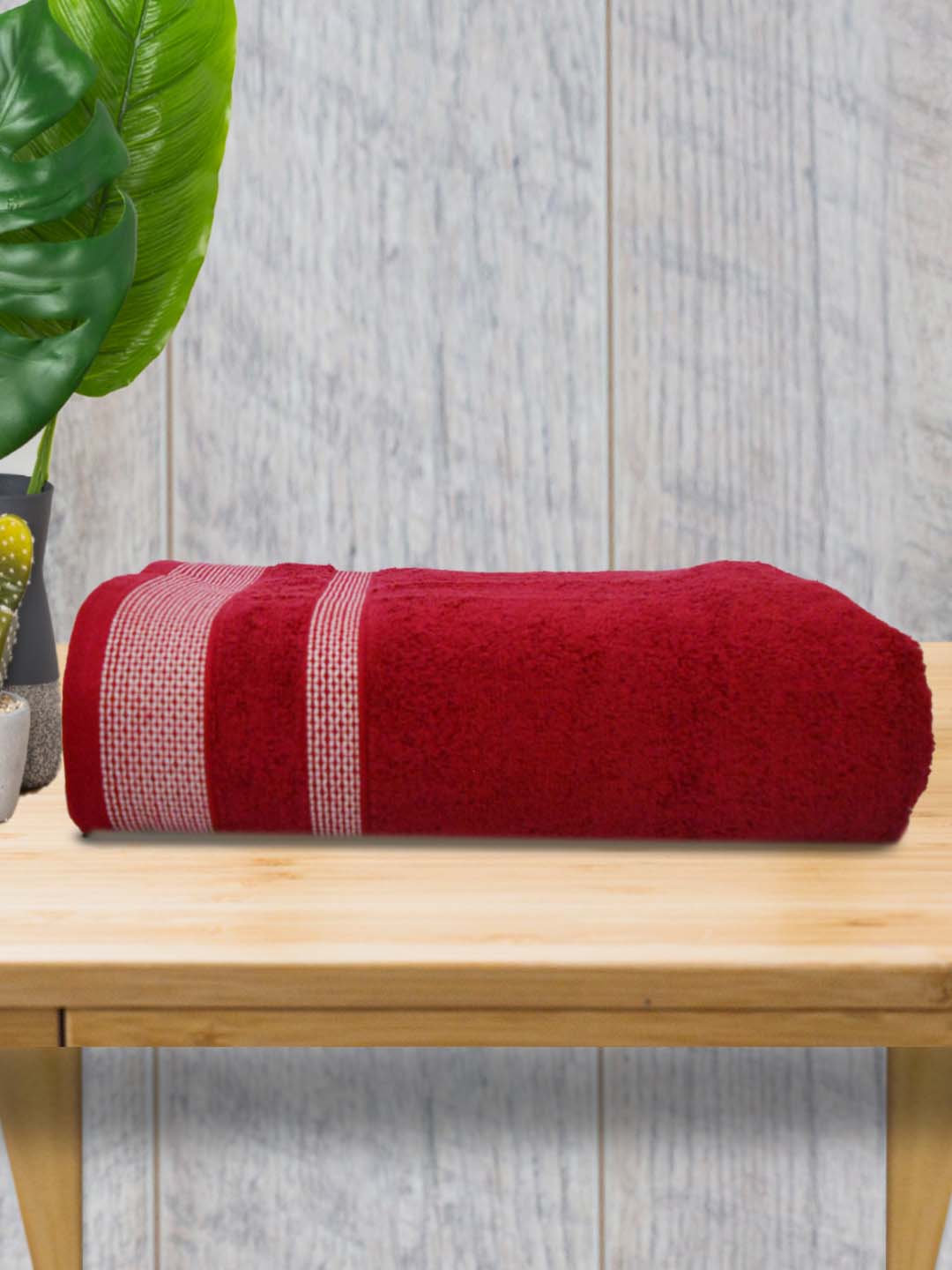 Red Premium 500GSM Cotton Bath Towel by Athom Living - Athom Living
