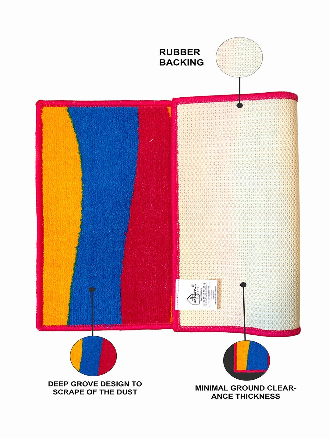 Soft Anti - Slip Micro Designer Bath Mat by Athom Living - Athom Living