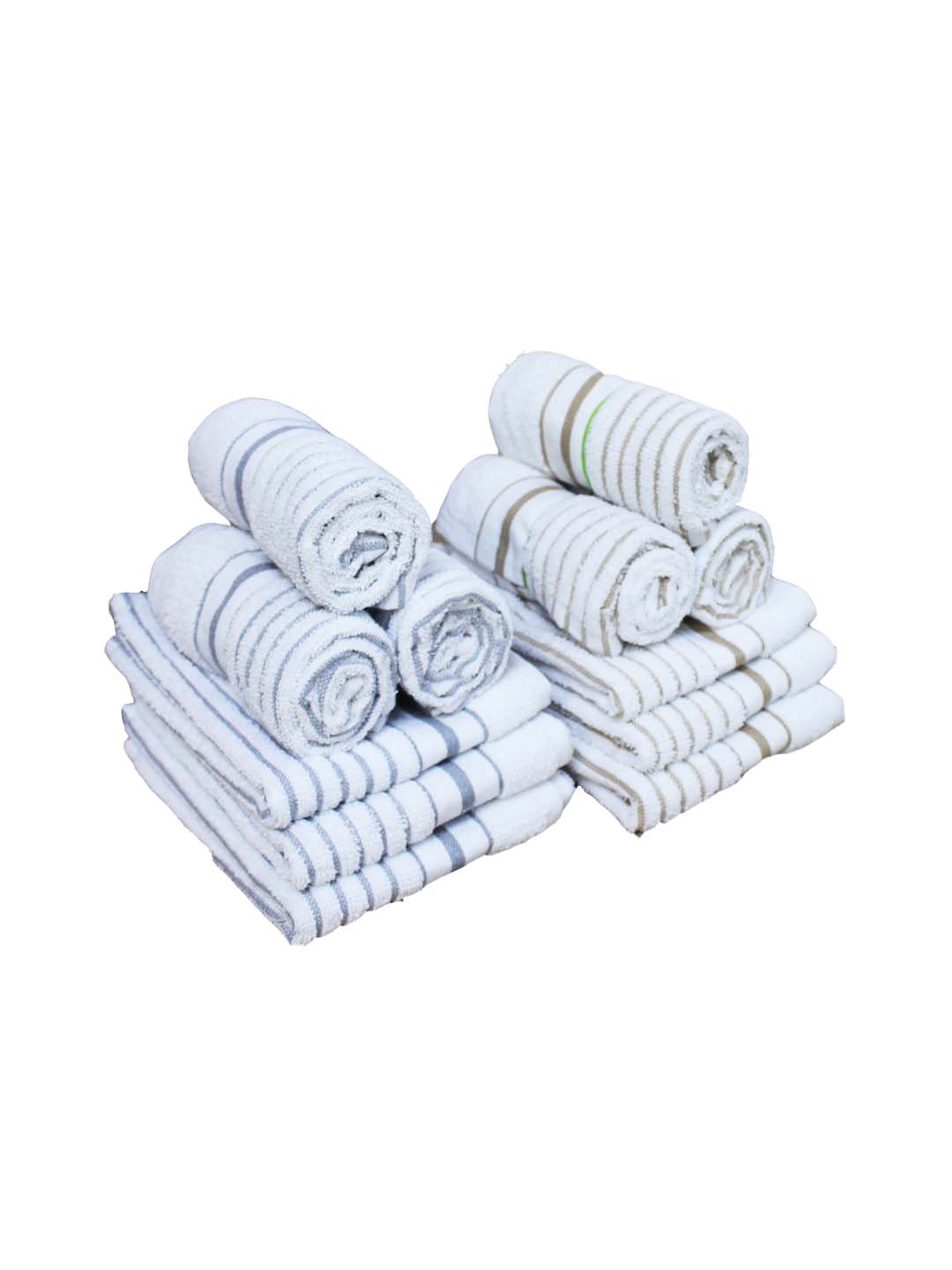 Soft White Cotton Hand Towel (Pack of 12) by Athom Living - Athom Living