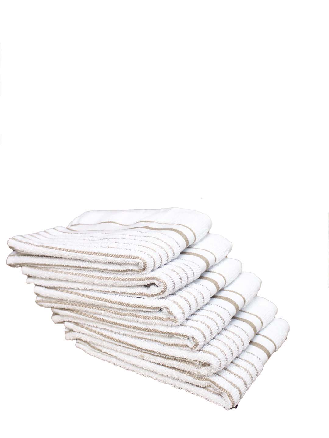 Soft White Cotton Hand Towel (Pack of 6) by Athom Living - Athom Living