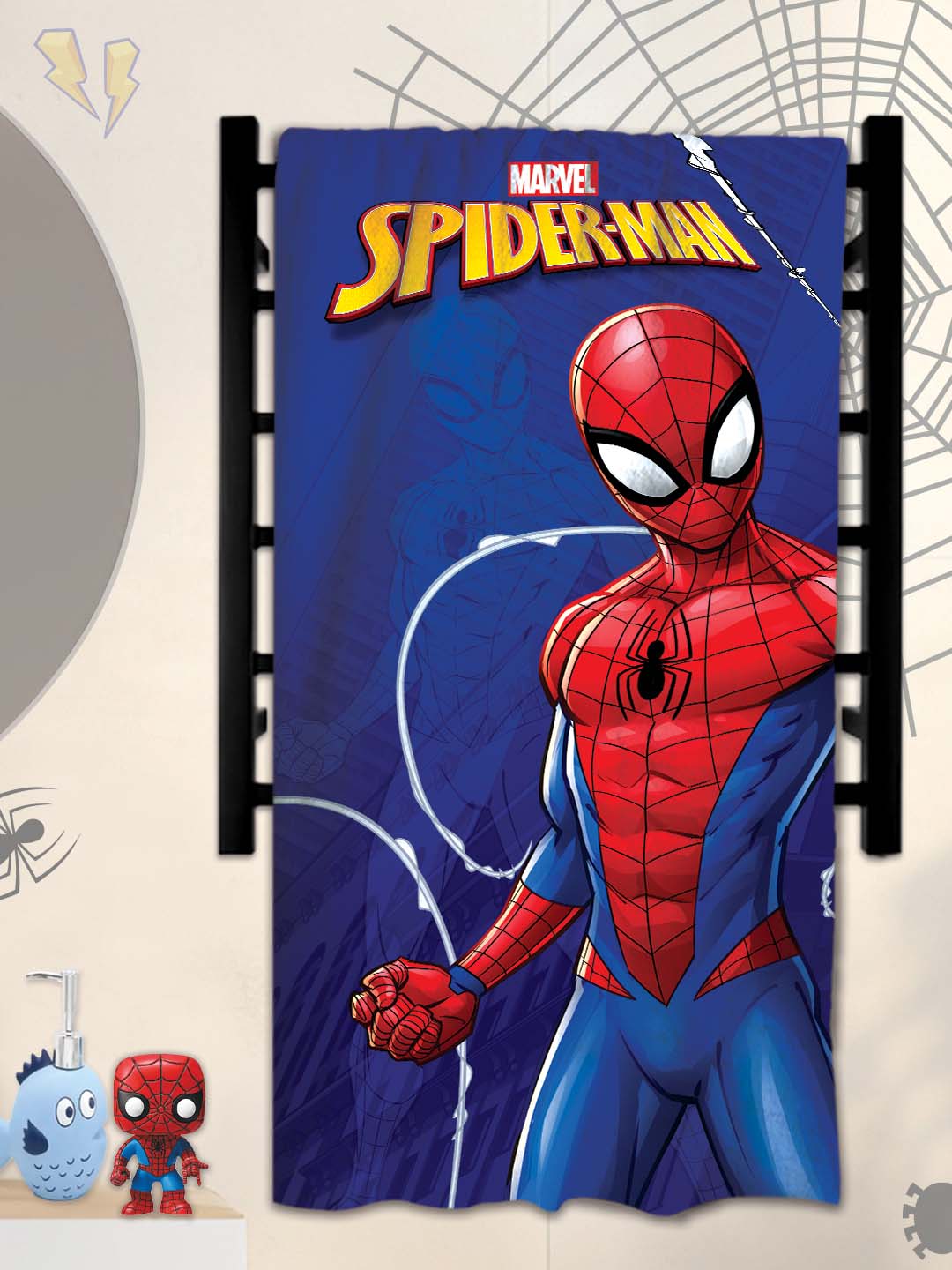 Spiderman Kids Cotton Bath Towel - Soft & Durable Towel by Athom Living - Athom Living