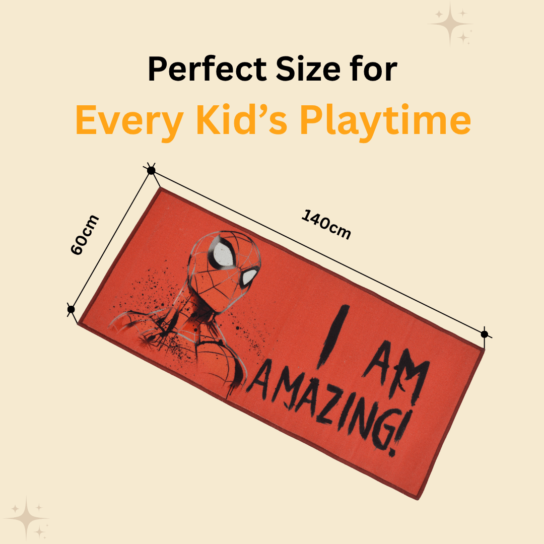 Spiderman (Red) Themed Runner Carpet(60x140 cm) by Athom Living - Athom Living