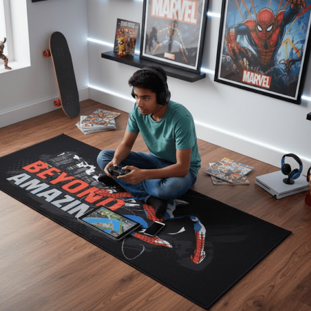 Spiderman Themed Runner Carpet(60x140 cm) by Athom Living - Athom Living